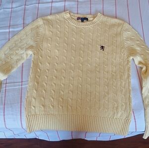 Yellow Cable Knit Sweater